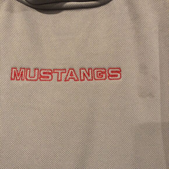 Adidas SMU Mustangs XL Basketball Pullover Jacket Gray Red Men's Quarter-Zip - Picture 6 of 11